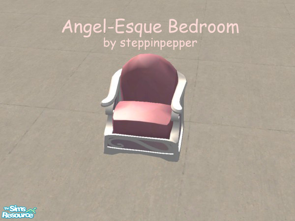 Sims 2 — Angel-Esque Reading Chair by steppinpepper — Part of Angel-Esque Bedroom set