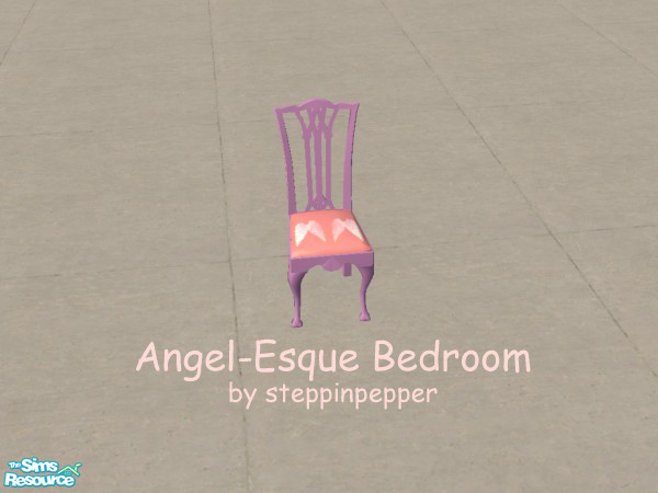 Sims 2 — Angel-Esque Chair by steppinpepper — Part of Angel-Esque Bedroom set