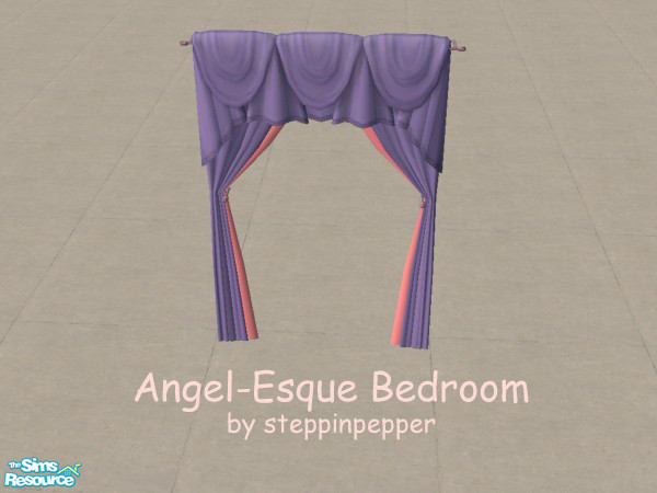 Sims 2 — Angel-Esque Curtains by steppinpepper — Part of Angel-Esque Bedroom set