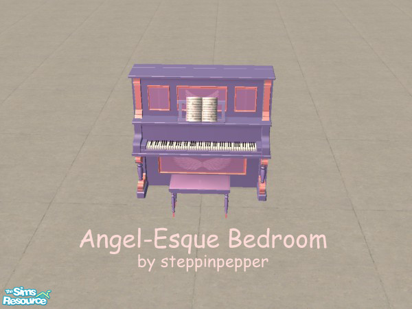 Sims 2 — Angel-Esque Piano by steppinpepper — Part of Angel-Esque Bedroom set
