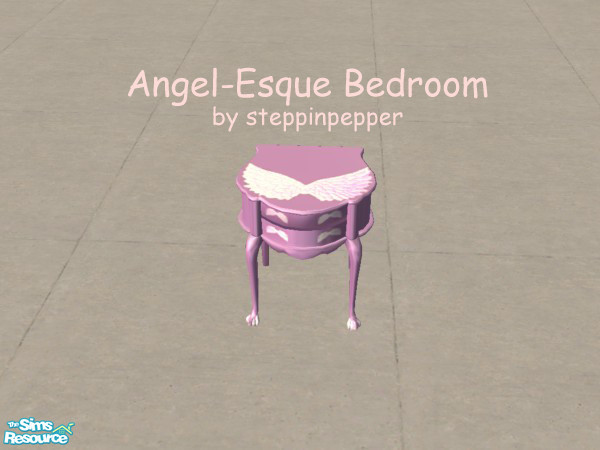 Sims 2 — Angel-Esque End Table by steppinpepper — Part of Angel-Esque Bedroom set