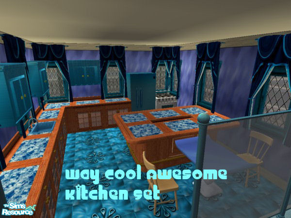 Sims 2 — Way Cool Awesome Kitchen Set by simmyfan2852 — The Way Cool Awesome Kitchen Set: Jazz up your sims house with