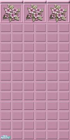 Sims 2 — Wall and floor - Set 3 - B32 Wall Set3 Pink2 by Birba32 — 