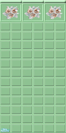 Sims 2 — Wall and floor - Set 3 - B32 Wall Set3 Green2 by Birba32 — 