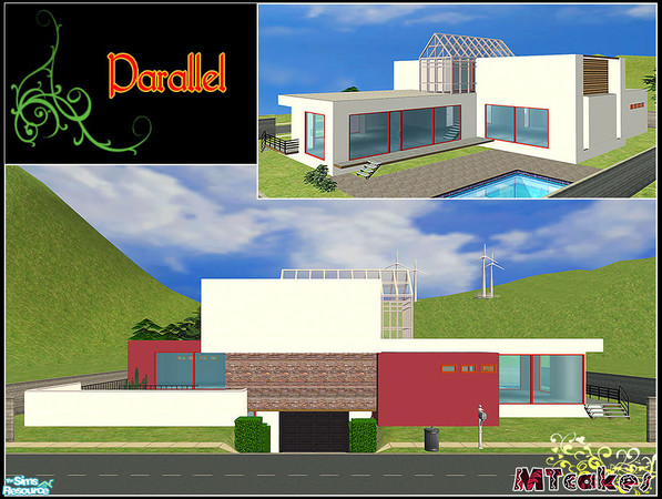 Sims 2 — Parallel by MTcakes — Suitable house for your stylish sims!