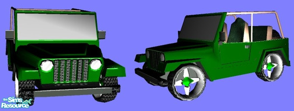 Sims 2 — Jeep Wrangler by CySims — This was my first working vehicle for The Sims 2 Night Life PLEASE feel free to