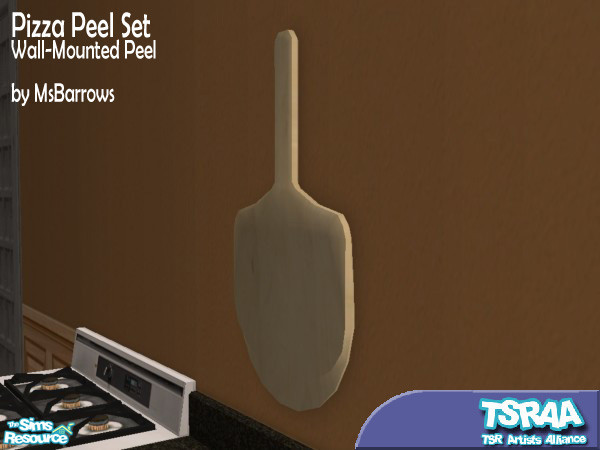 Sims 2 — MsB - Wall-Mounted Peel by MsBarrows — Perfect for the Sim who likes to bake - great for sliding breads and