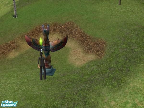 Sims 2 — Totem - Medium by Suiryuue — Mesh. Decorative only and can be found under sculptures and miscellaneous. Can be
