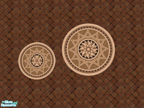 Sims 2 — Maxis Match: Small Rug 1 by c_literati — A recolor of the smallest size of the Recalling Rug to the Inlaid