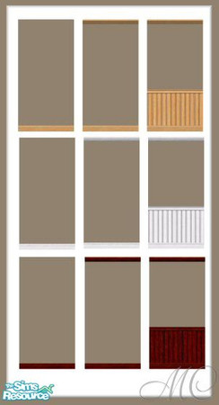 Sims 2 — Arts & Crafts Interior Set - Library Pewter by mistresscris — 9 different versions of my Library Pewter