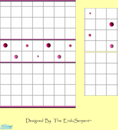 Sims 2 — Pink BubbleGum Tile Set by eriduserpent — A fun set...a wall and two tiles. Designed By The EriduSerpent~