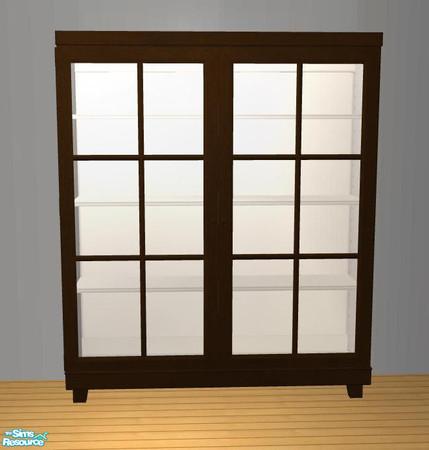 Sims 2 — PB Spring Dining drkwood - Cabinet 2tl by ShinoKCR — 