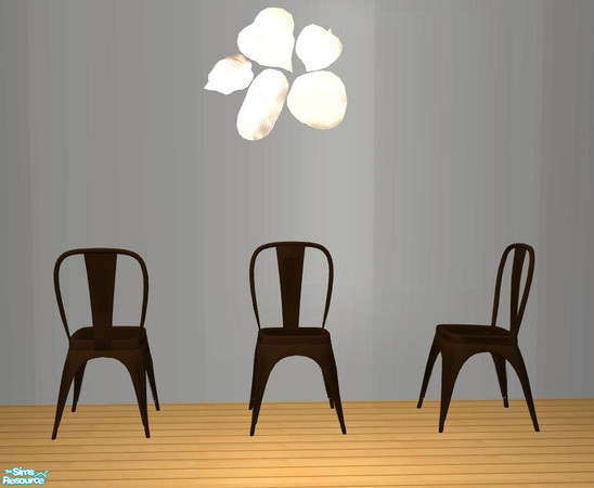 Sims 2 — PB Spring Dining drkwood - chair by ShinoKCR — 