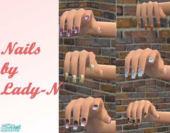 Sims 2 — Nails set by -Lady-NON — Nails set=)