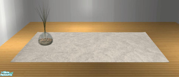 Sims 2 — PB Spring Dining brown - Rug fluffy grey by ShinoKCR — 