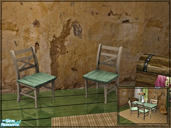 Sims 2 — Veral Dining in Beech - Chair by ~Monica~ — Enjoy ;)
