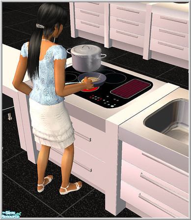 Sims 2 — Kitchen1 - B43 Stove Kit1 by Birgit43 — place with moveobjects on/off cheat in the middle of room 
