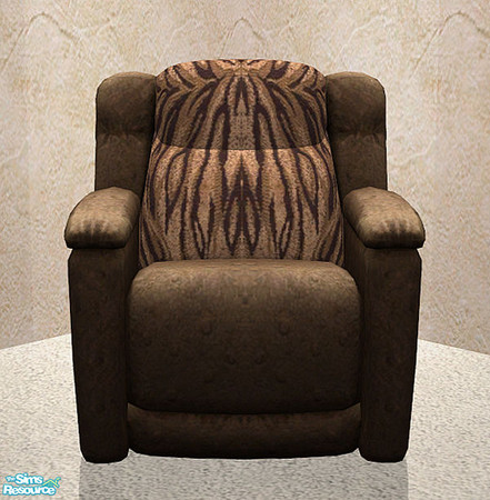 Sims 2 — Exotic Living - Tiger Living Chair by Elena. — 