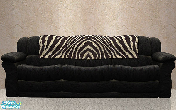 Sims 2 — Exotic Living - Zebra Sofa by Elena. — 
