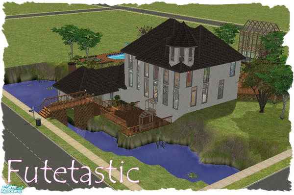 Sims 2 — Split Level Home by Futetastic — This home I've been working on for awhile. Contains all maxis items and one rug