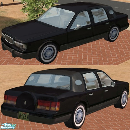 Sims 2 — Towncar - Black Color Option by Dr Pixel — Tuxedo Black exterior color option for the Towncar - be sure to