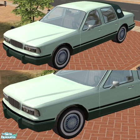 Sims 2 — Towncar - Seafoam Color Option by Dr Pixel — Seafoam exterior color option for the Towncar - be sure to download
