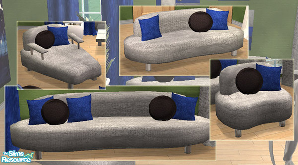 Sims 2 — WB Sophia Seating base by Simaddict99 — this file will recolor all the seating base in silver gray. Mesh