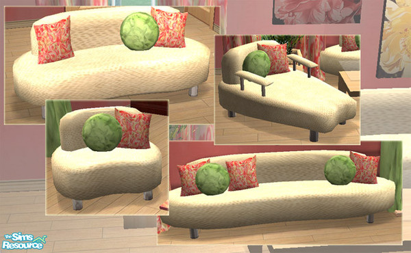 Sims 2 — SF Sophia Seating pillows by Simaddict99 — this file will recolor all the seating pillows in corla & green.