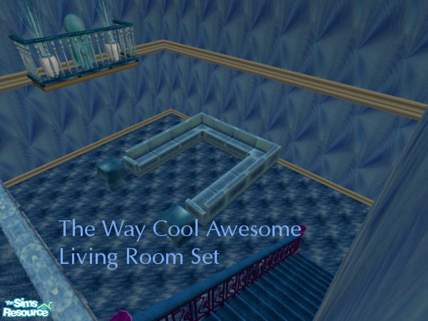 Sims 2 — Way Cool Awesome Living Room Set by simmyfan2852 — The Way Cool Awesome Living Room set is the first of many