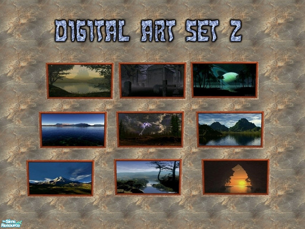 Sims 2 — Digital Art Picture Set 2 by Floog — Here is a maxis suspense picture with a set of Digital Art Pictures.