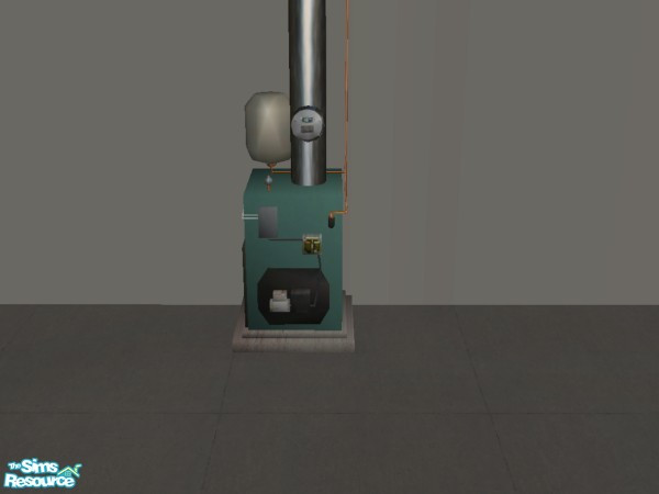 Sims 2 — Furnace Recolor Green by Suiryuue — Recolor. Object is purely decorative and looks great in a garage or