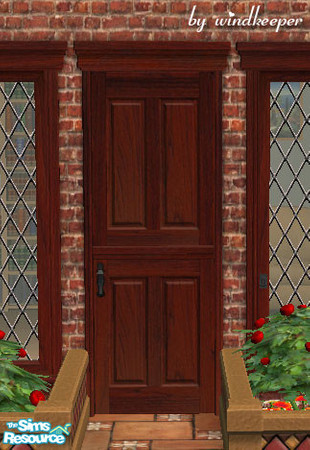Sims 2 — OpenMe solid door diagonal by Windkeeper — Diagonal version of "OpenMe solid door" from this set.