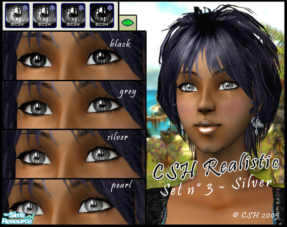 Sims 2 — CSH realistic eyes set 3 by Fairysunlight — "And her eyes met mine for a moment I prayed would last