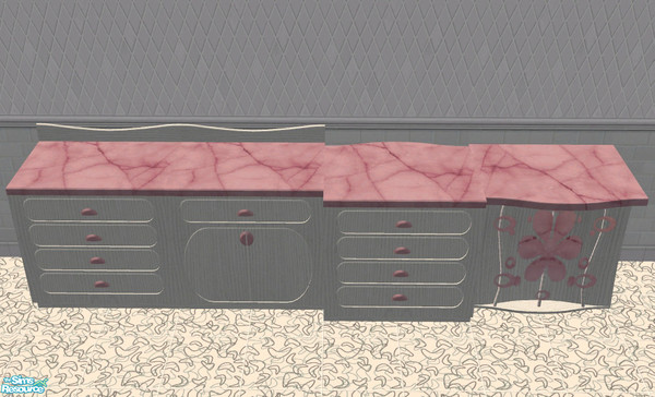 Sims 2 — Pink Marble Countertop by Queen_Of_The_Stone_Age — -