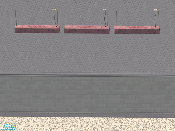 Sims 2 — Pink Marble Ceiling Lamp by Queen_Of_The_Stone_Age — -