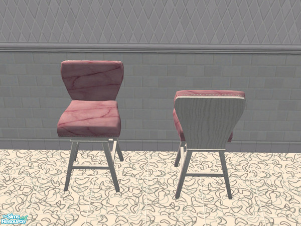 Sims 2 — Pink & White Barstool by Queen_Of_The_Stone_Age — -