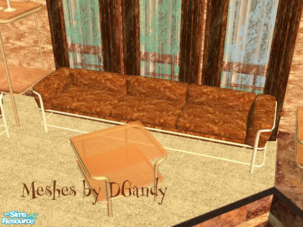 Sims 2 — Coffee Cup Cache Sofa by SpringwolfDecor — All the colors of coffee on your wall and in your room! Relax ... if