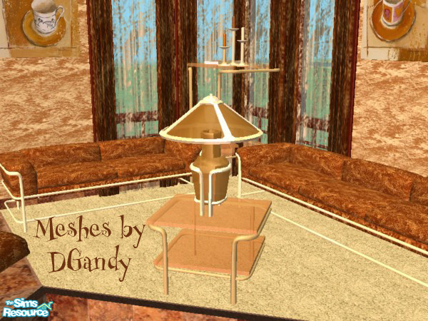 Sims 2 — Coffee Cup Cache Light by SpringwolfDecor — All the colors of coffee on your wall and in your room! Relax ... if