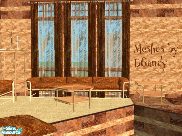 Sims 2 — Coffee Cup Cache Curtain by SpringwolfDecor — All the colors of coffee on your wall and in your room! Relax ...