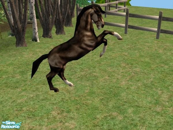 Sims 2 — Rearing Stallion Mesh by Suiryuue — Rearing Stallion new mesh. Can be found under sculptures and miscellaneous.