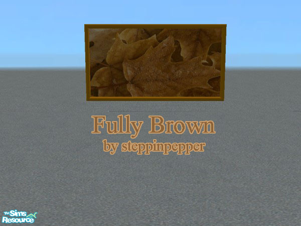 Sims 2 — Fully Brown Painting by steppinpepper — Part of Fully Brown set