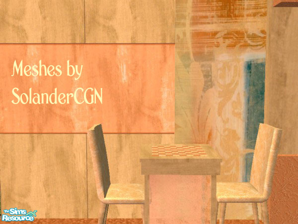 Sims 2 — Abstract Study Dining Chair by SpringwolfDecor — Gorgeous Peaches adorn this perfectly delightful living room!