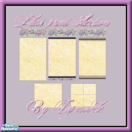 Sims 2 — lilas print collection by oldmember_topmodele — made by topmodele @ tsr