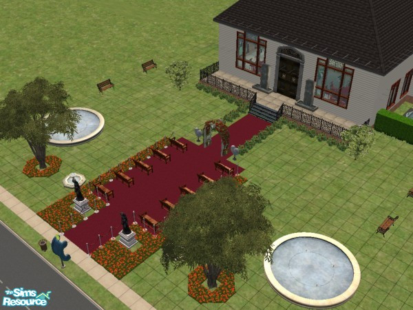 Sims 2 — Wedding Venue by fizz bomb — For that perfect wedding, when your house is too small or you wish to elope we at