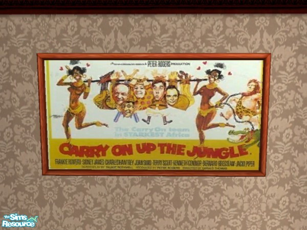 Sims 2 — Carry On Up The Jungle by Floog — Here is a maxis suspense picture with a picture of the film Carry On Up The