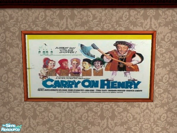 Sims 2 — Carry On Henry by Floog — Here is a maxis suspense picture with a picture of the film Carry On Henry.
