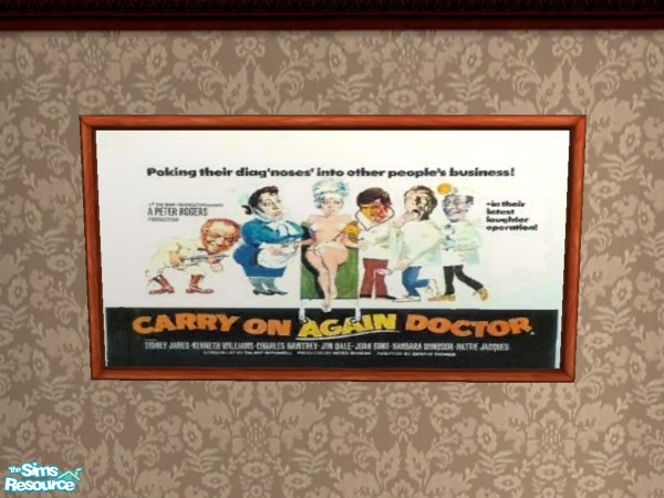 Sims 2 — Carry On Again Doctor by Floog — Here is a maxis suspense picture with a picture of the film Carry On Again