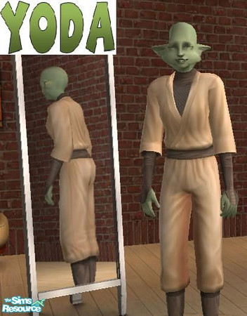 Sims 2 — Yoda by diddycutlery — Yoda, but is female