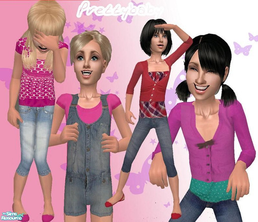 Sims 2 — Fun Kidz by pretty_baby — 4 fun outfits for your trendy kid> no mesh required. Enjoy!!