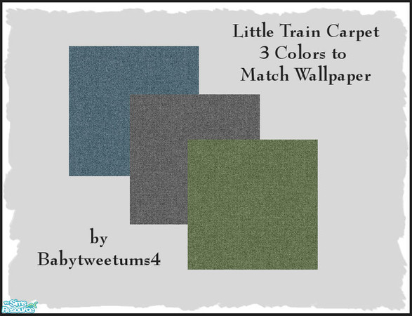 Sims 2 — Little Trains Carpet by babytweetums4 — This carpet was made to match my Little Trains Wallpaper. Includes three
